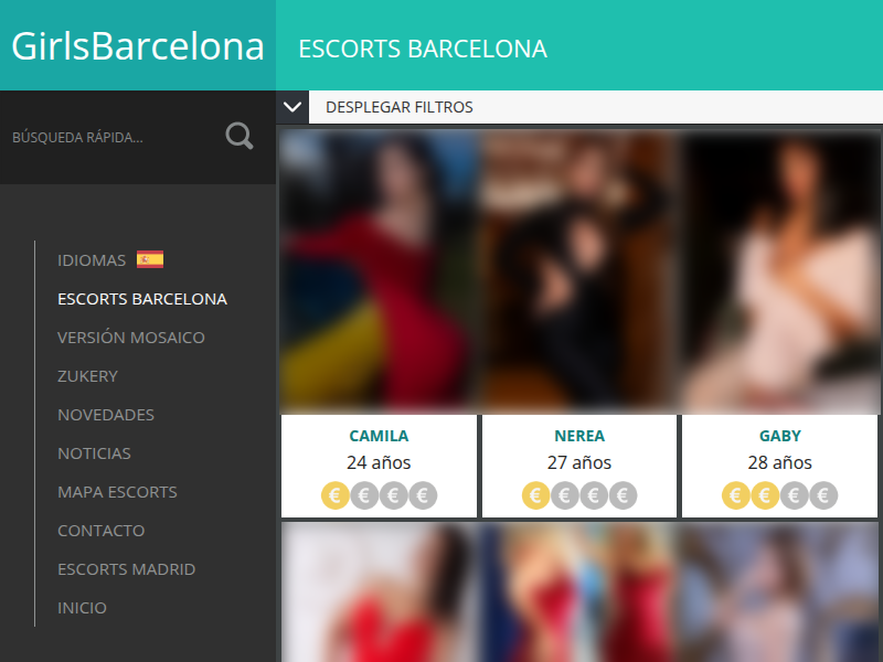 Escorts Barcelona каталог