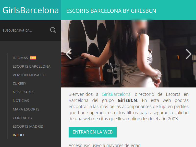 GirlsBarcelona homepage - Escorts Barcelona